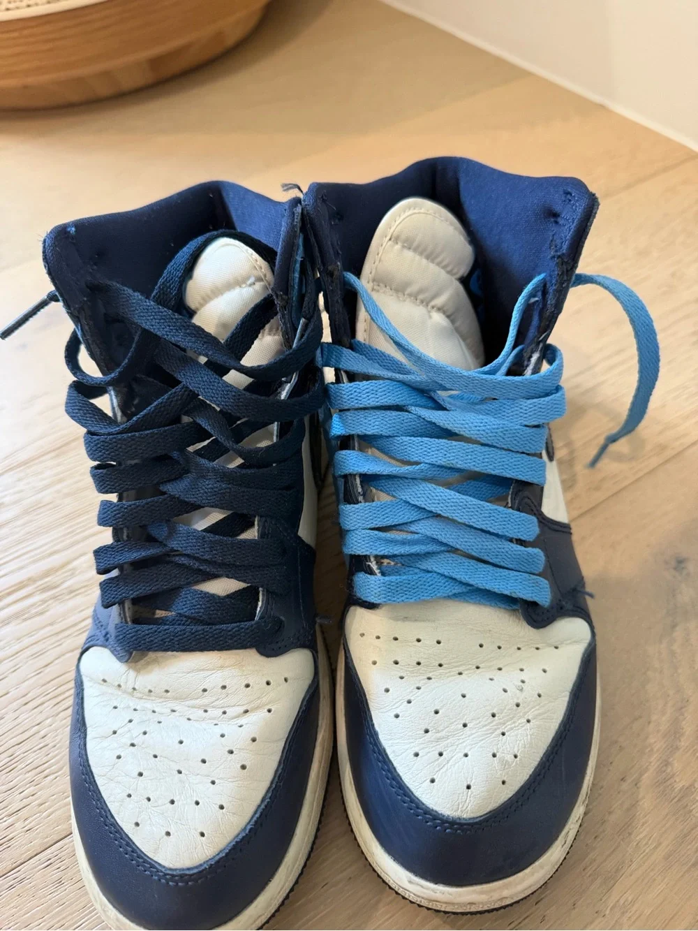 Nike High-Top Sneakers - Navy & Light Blue